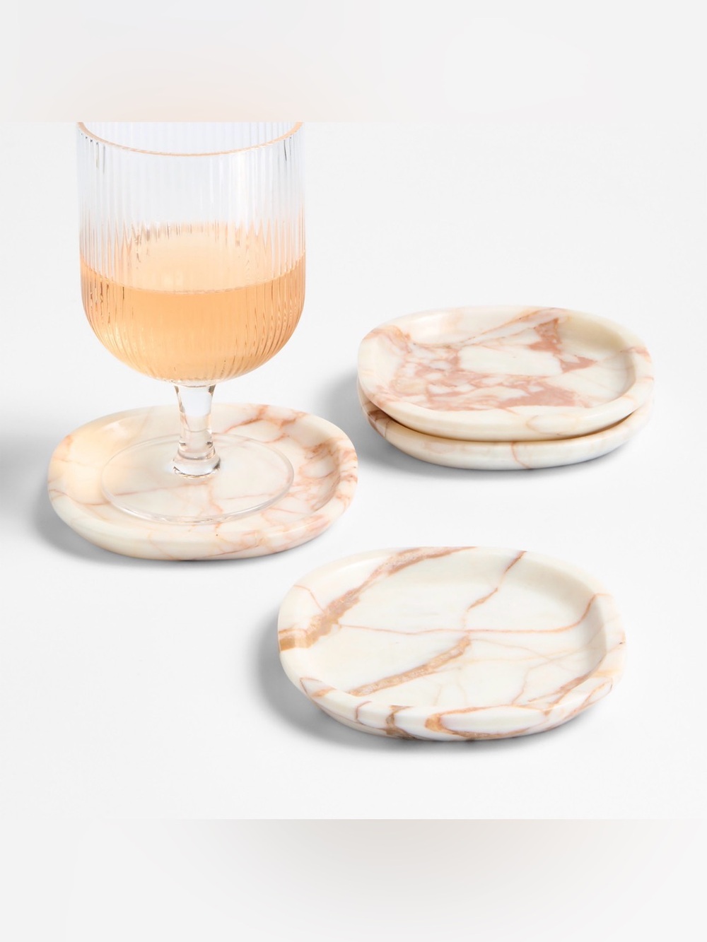 Crate&Barrel Marble Coasters - Set of 4